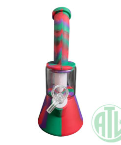 Silicone + Glass Bong 23cm TYPE 2