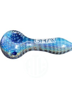 Air Bubble Glass Pipe (Grav Logo)